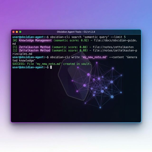 Obsidian Agent Tools CLI Screenshot
